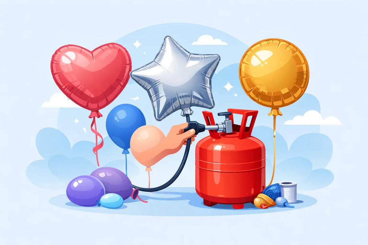 How to Fill Foil Balloons With a Helium Tank