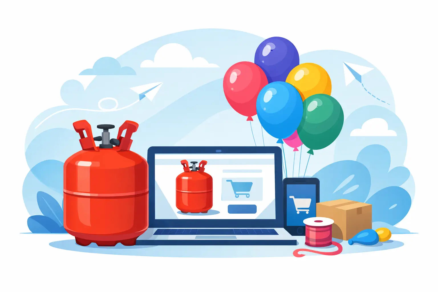 Buy a Helium Balloon Gas Tank Online