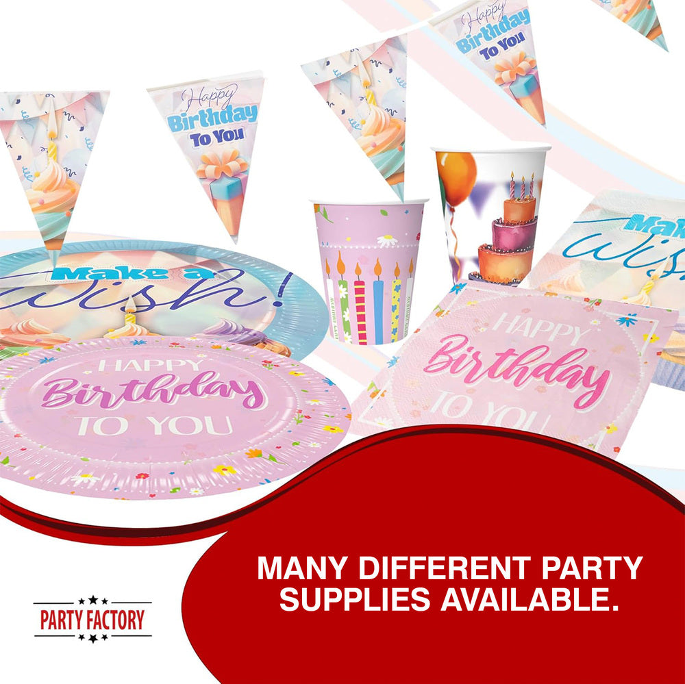 Napkins Happy Birthday pastel 3 ply 20 pack 5
