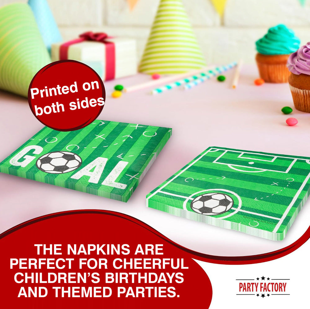Soccer Goal napkins 3 ply 20 pack 3