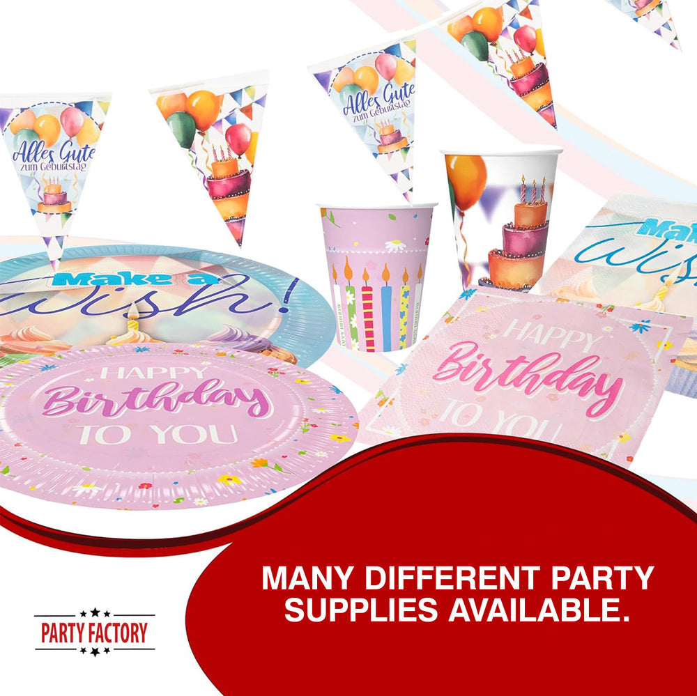 Paper napkins Happy Birthday pink 3 ply 20 pack 5