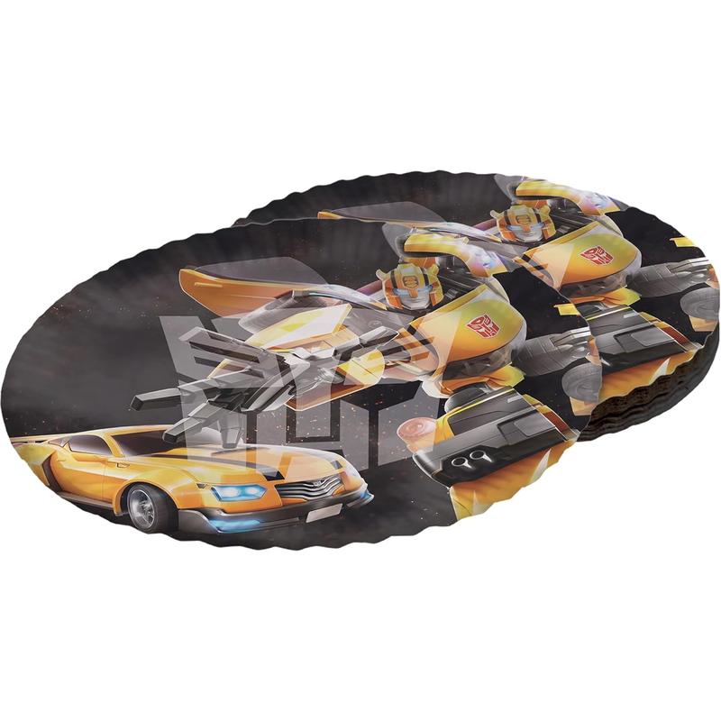 Transformers  8x paper plates disposable plates colorful 9 in.