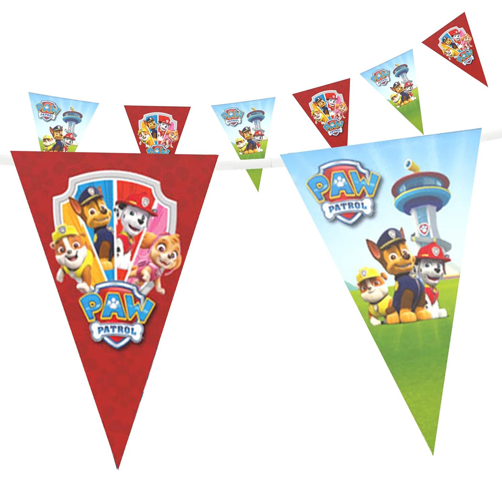 Paw Patrol pennant banner multicolored party garland 16 ft