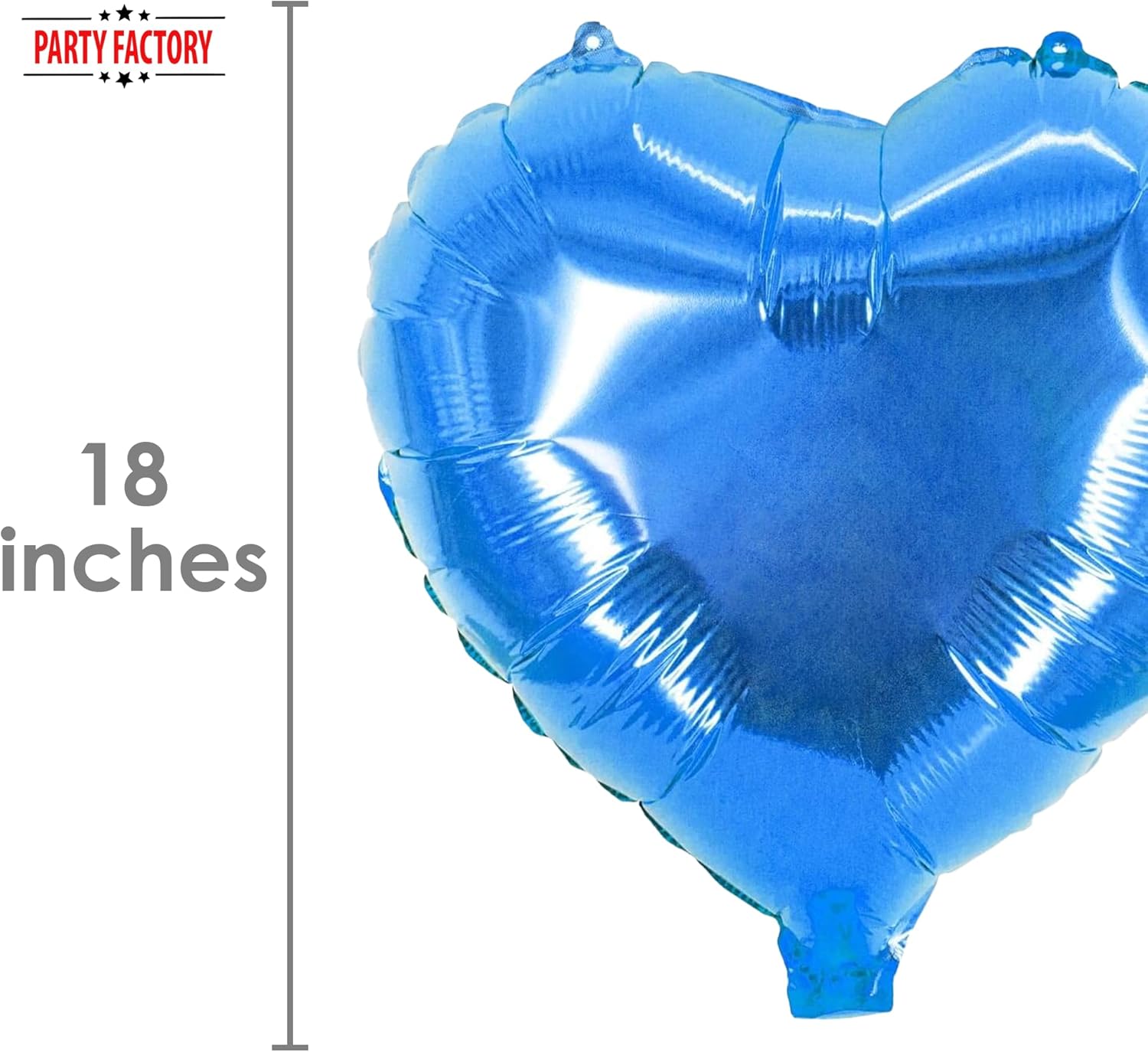 Foil balloon heart blue 17.7 in 2