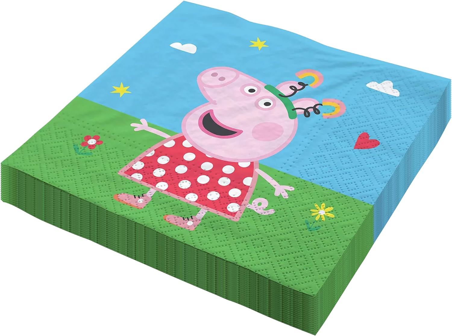 Peppa Pigg paper napkins multicolored 20 pcs 12.9x12.9 in 3 ply