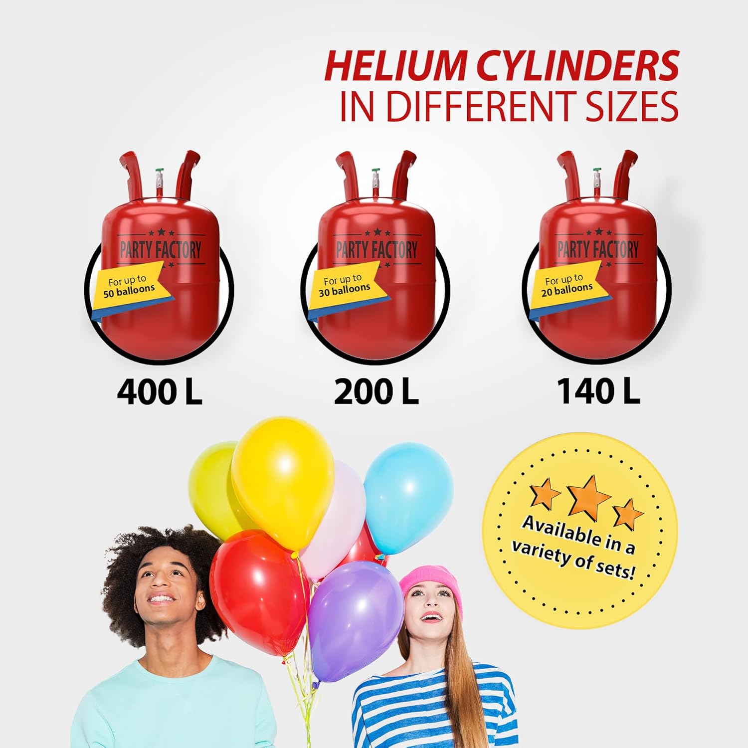 Helium tank for 30 latex balloons 2