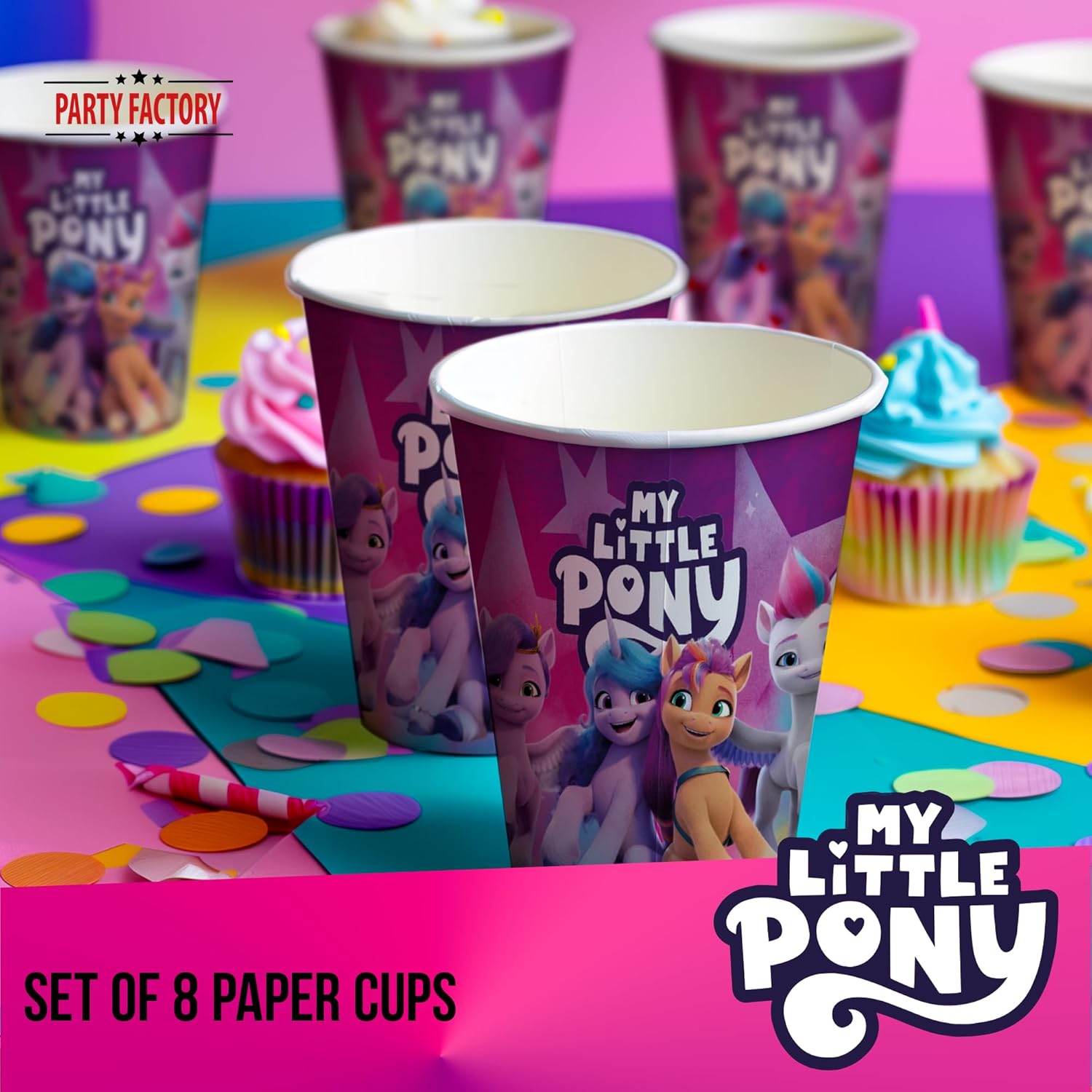My Little Pony paper cups purple 4 oz 8 pack 2