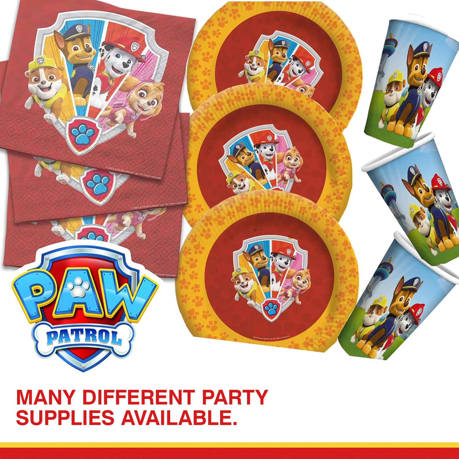 Paw Patrol pennant banner multicolored party garland 16 ft 7