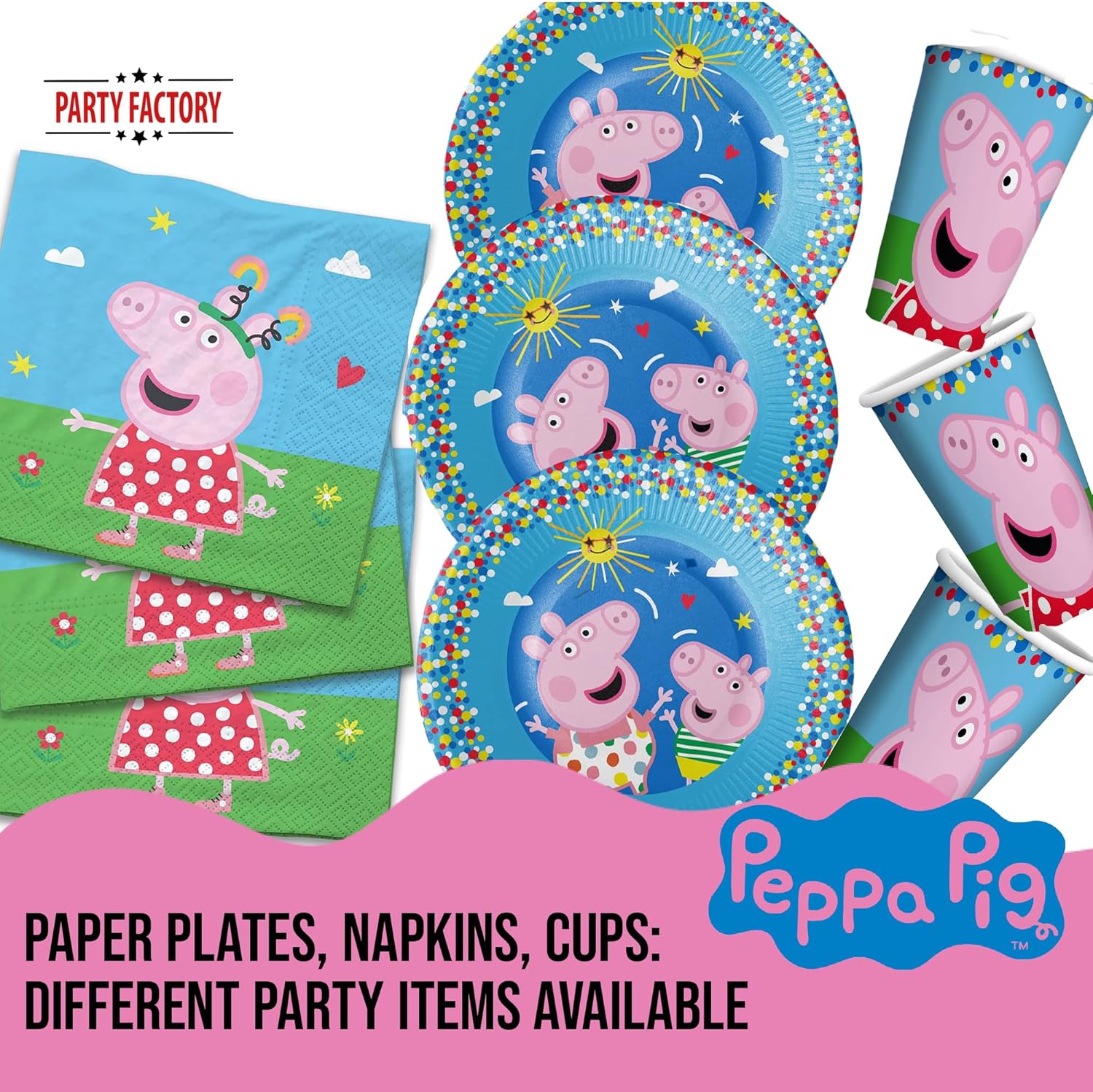 Peppa Pig paper cups colorful 8.4 oz 8 pack 4