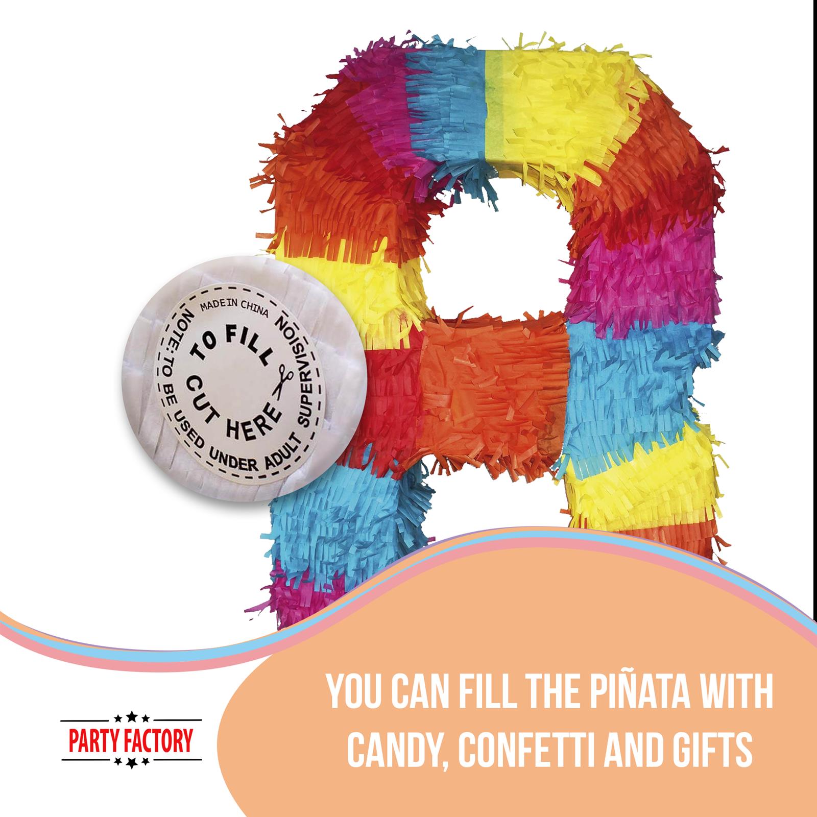 Pinata numbers 0-9 children birthday punch pinata 16.5 x 13.7 x 3.1 in birthday decoration 8 5