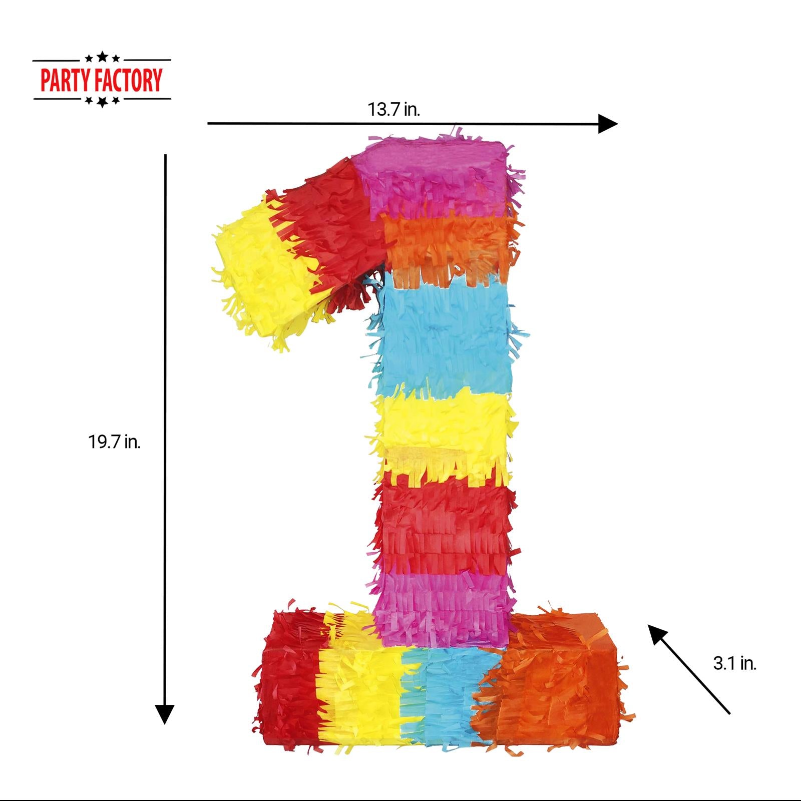 Pinata numbers 0-9 children birthday punch pinata 16.5 x 13.7 x 3.1 in birthday decoration 1 4