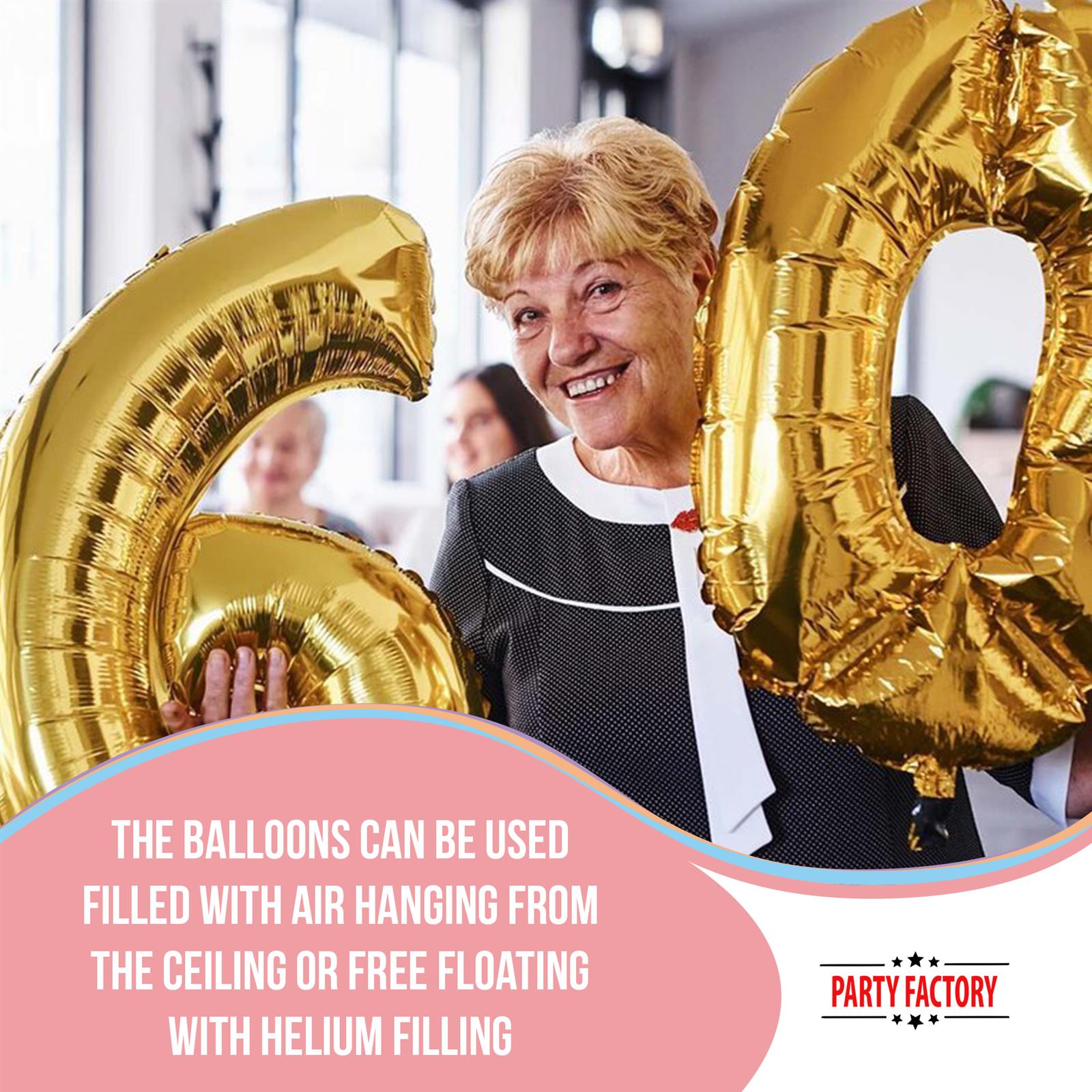 XXL foil balloon number 1 gold 40 in 6