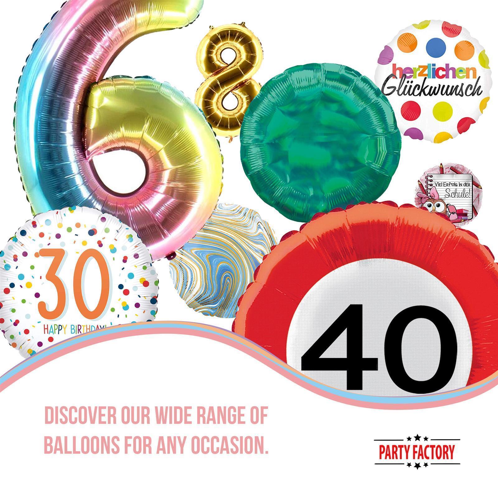 Heart foil balloon rose gold 17.7 in helium balloon 8