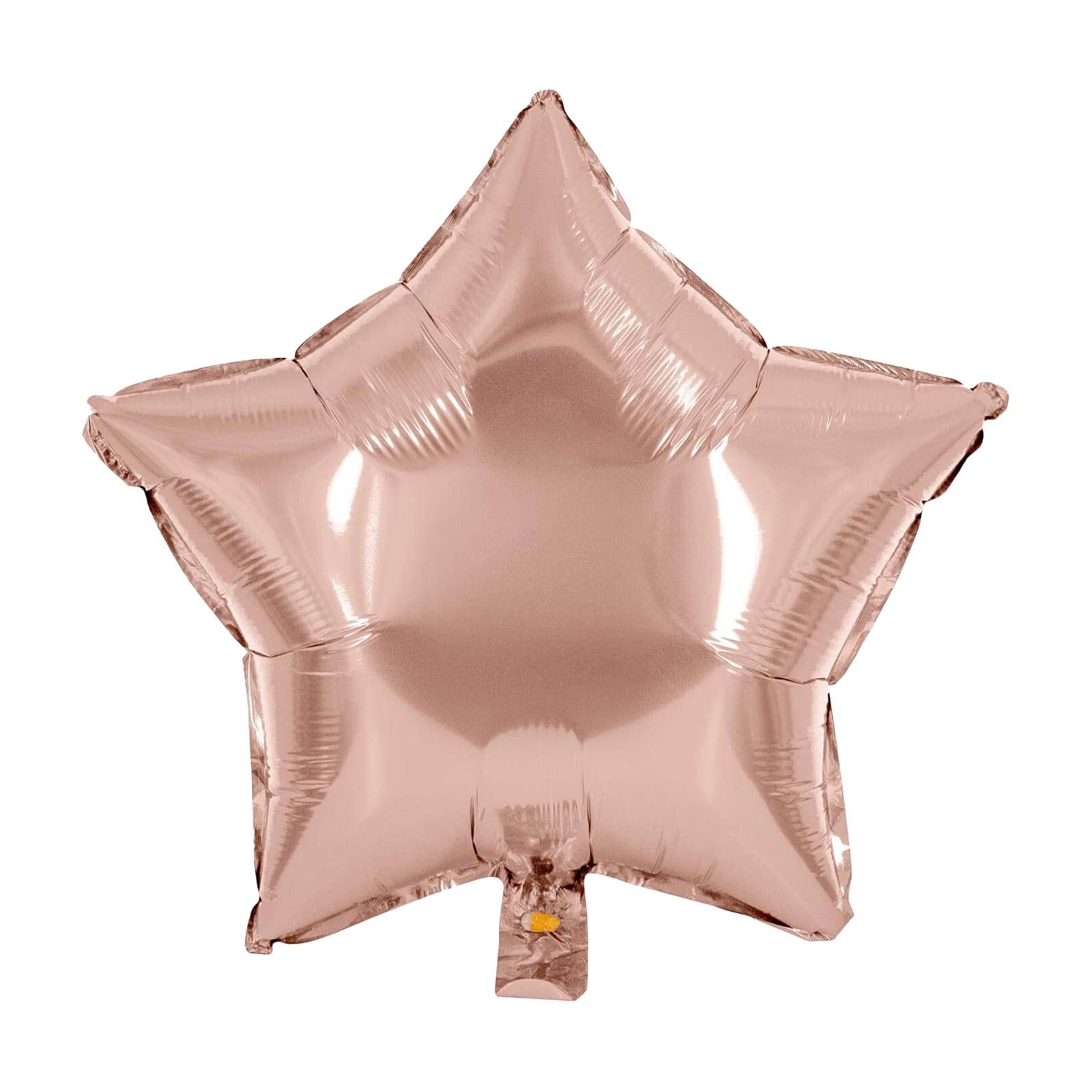 Foil balloon star rose gold 17.7 in