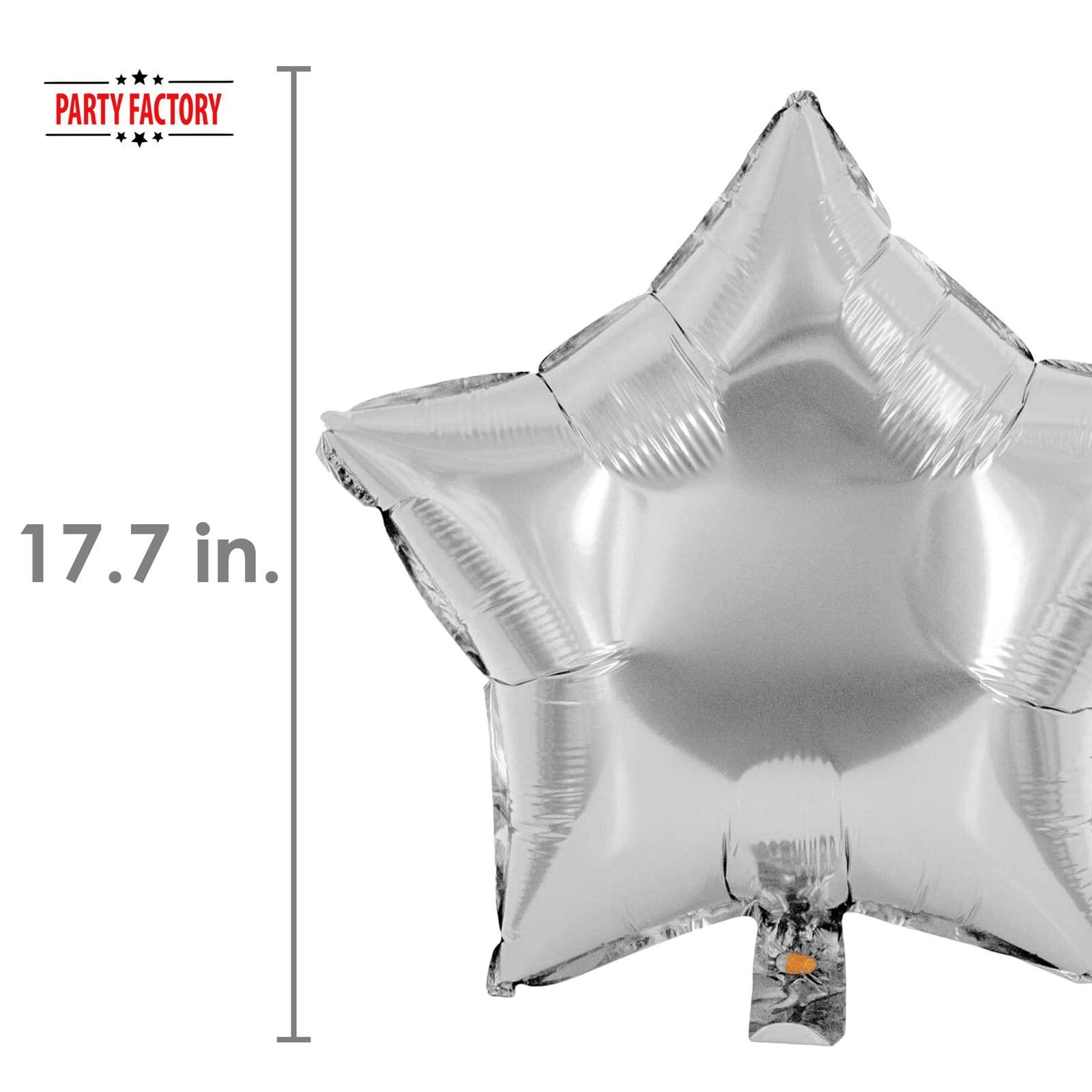 Foil balloon star silver 17.7 in 4