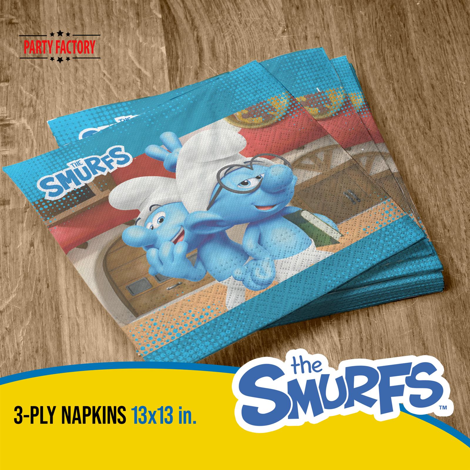 Smurfs 20 paper napkins blue 3
