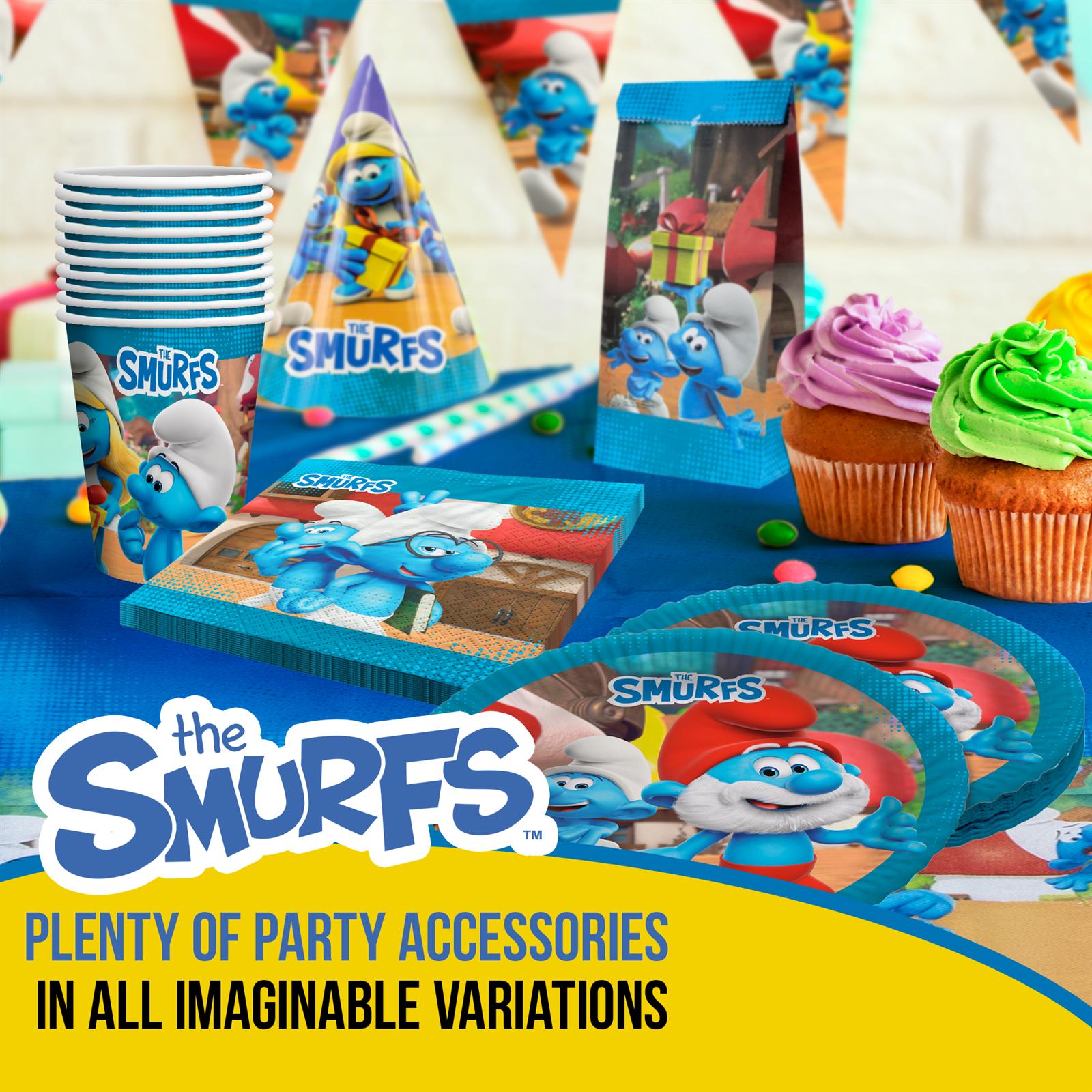 Smurfs foil balloon colorful 17.7 in Papa Smurf 6