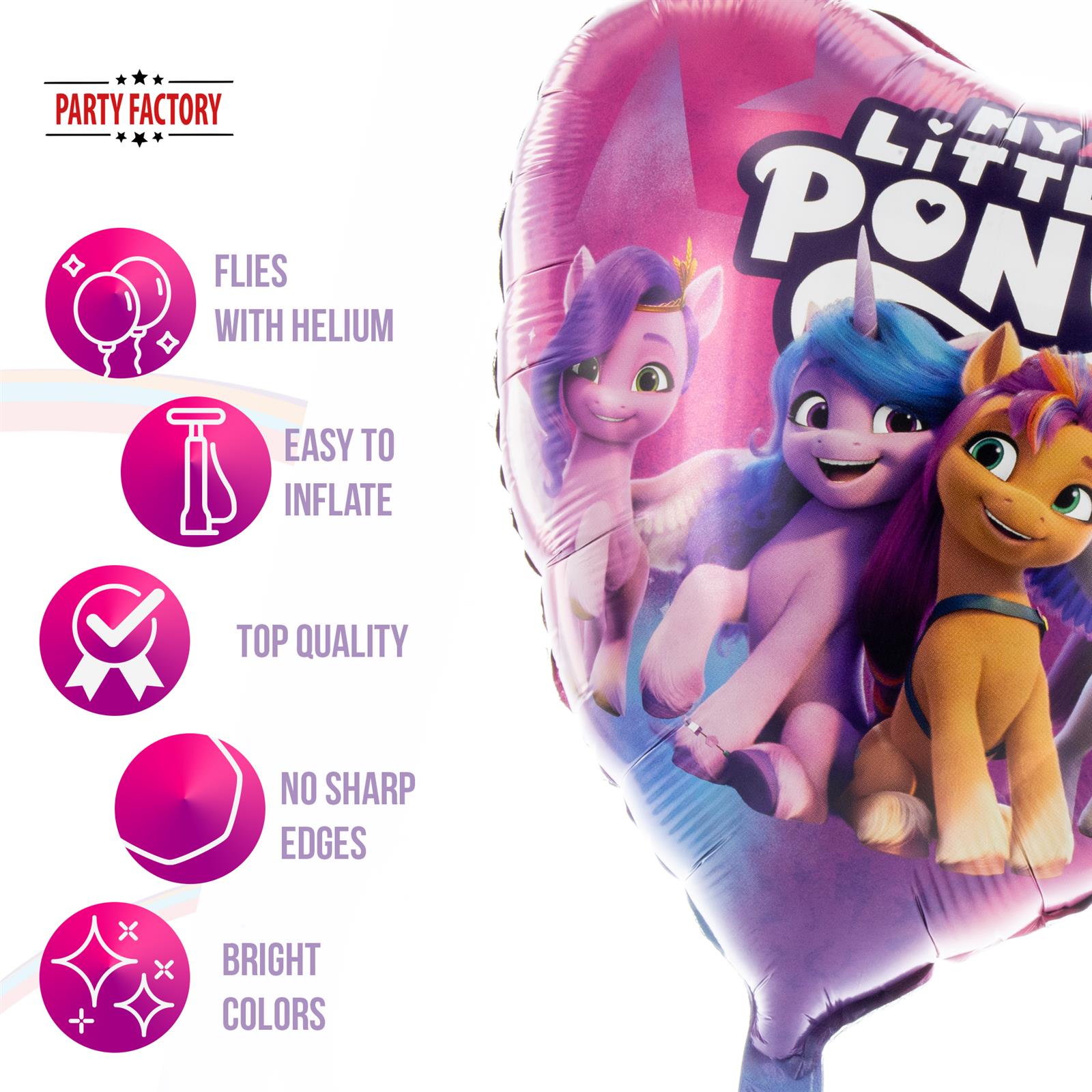 My Little Pony foil balloon 17.7 in colorful Zipp Izzy Sunny Pipp 5