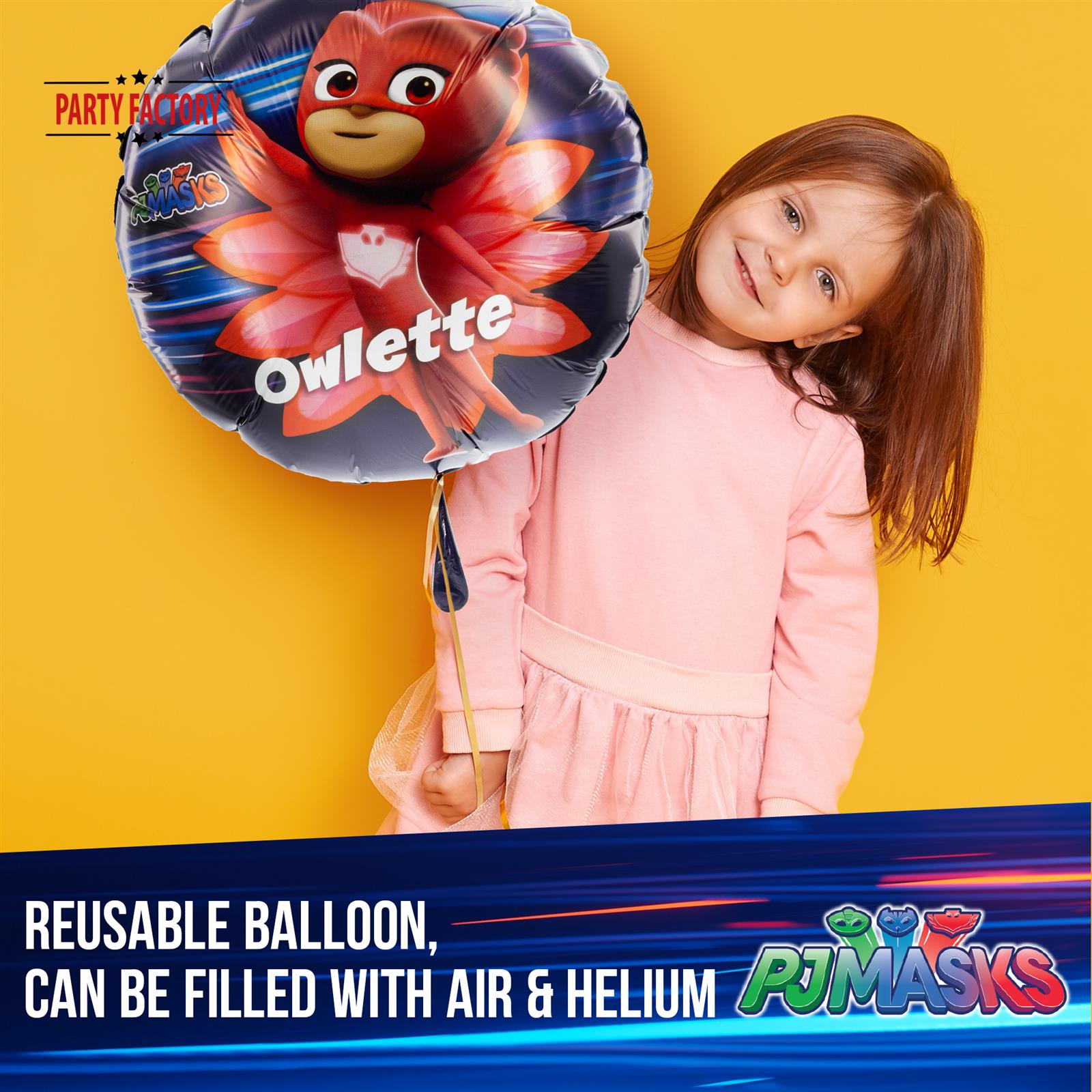 PJ Masks foil balloon 17.7 in colorful pyjama heroes Owlette 2