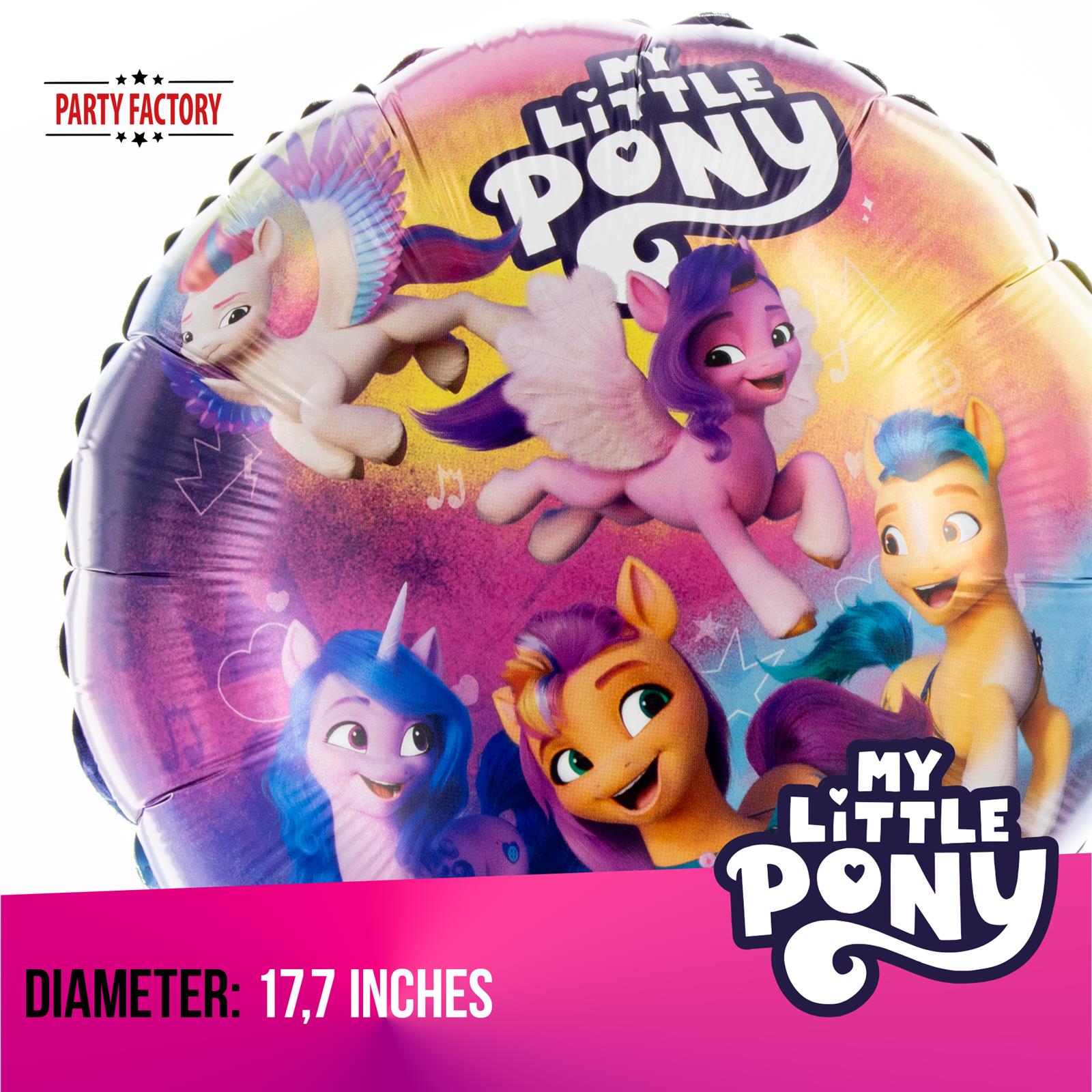 My Little Pony foil balloon 17.7 in colorful Zipp Izzy Hitch Sunny Pipp 3
