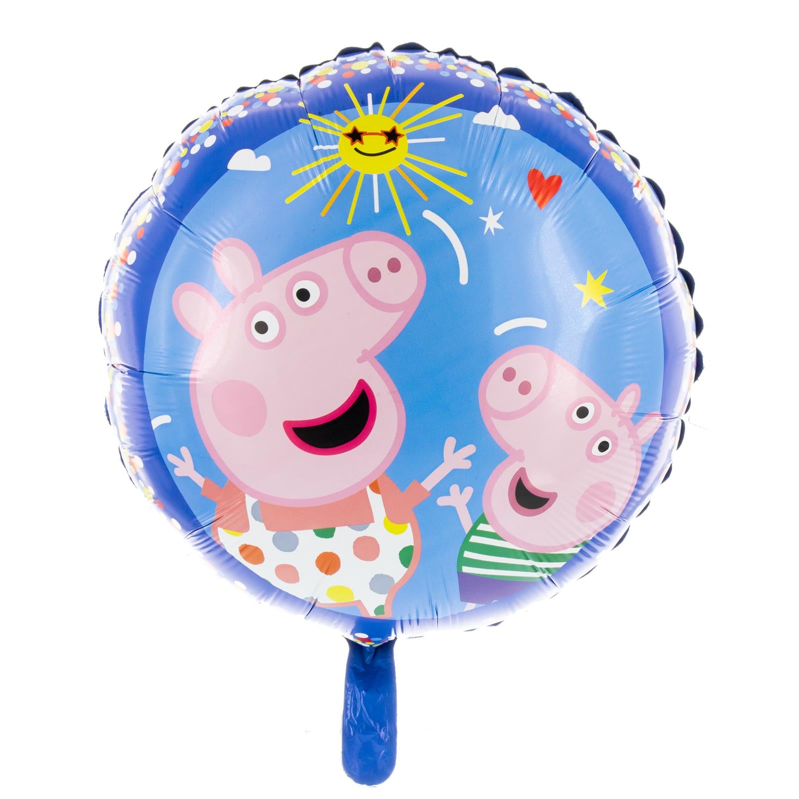 Peppa Wutz foil balloon 17.7 in. colorful Peppa Pig and George Piggy