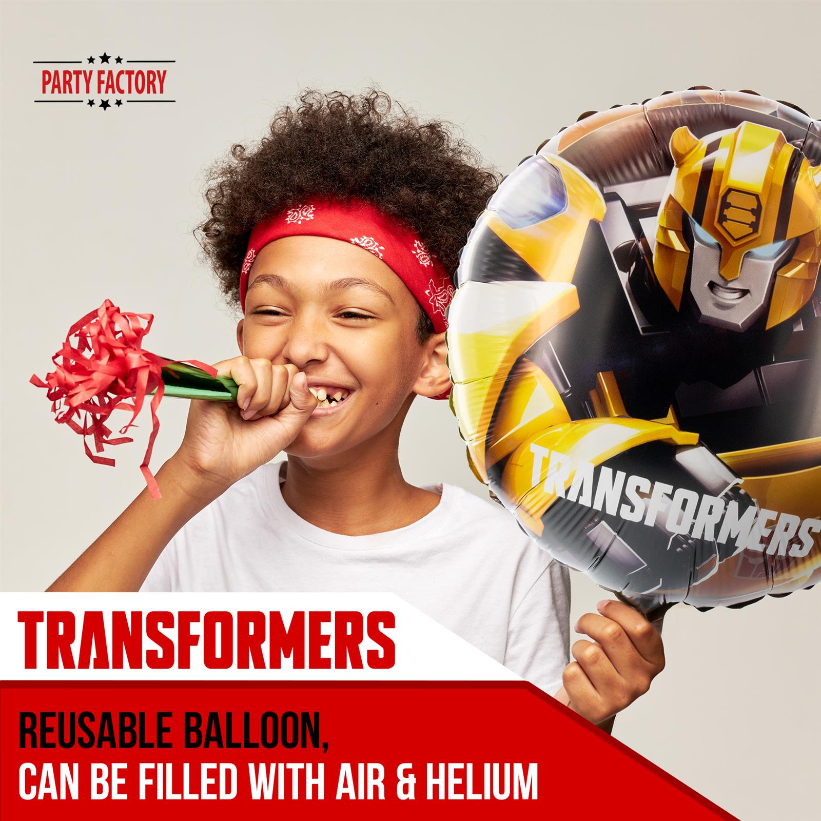 Transformers foil balloon17.7 in. yellow black 2