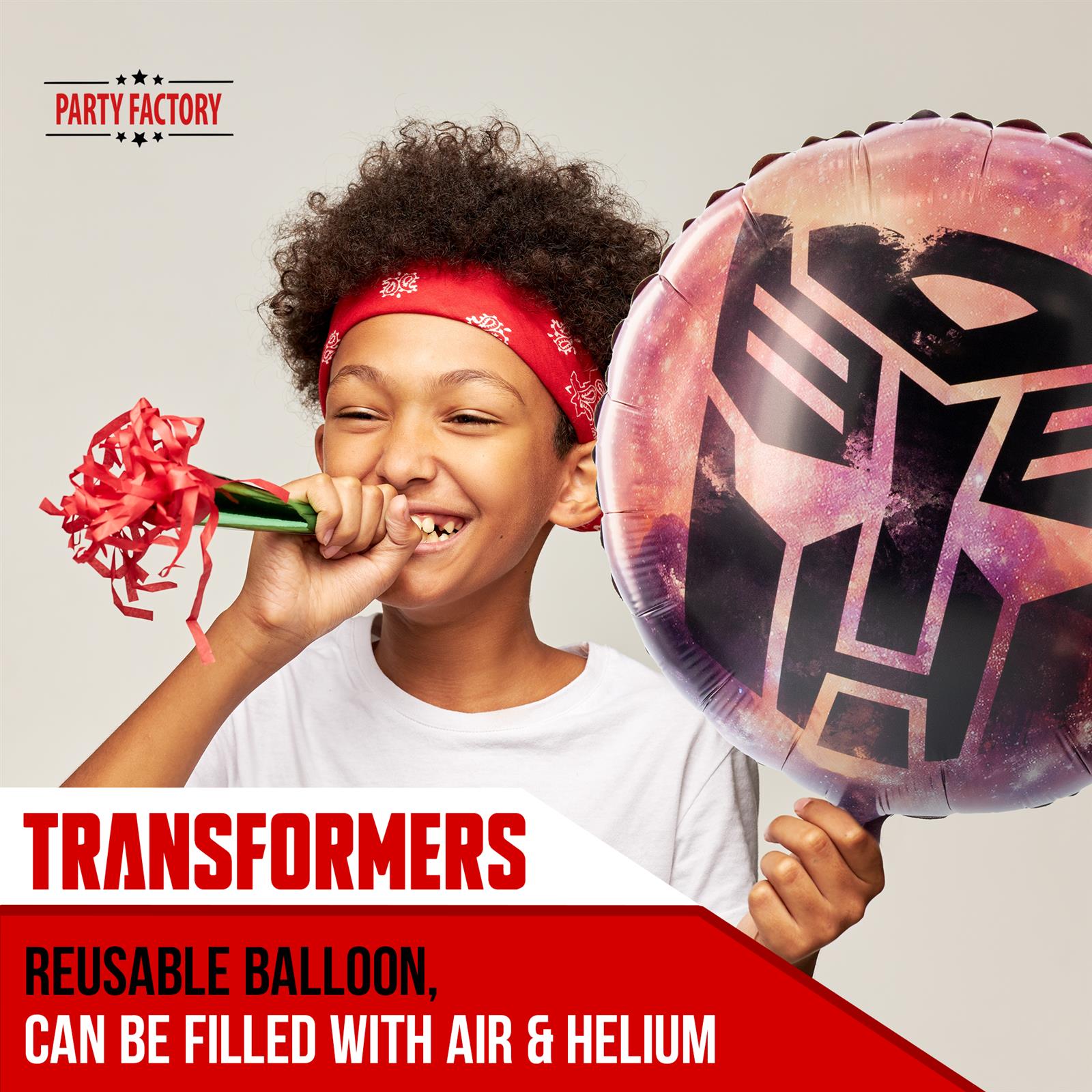 Transformers foil balloon 17.7 in. red 2