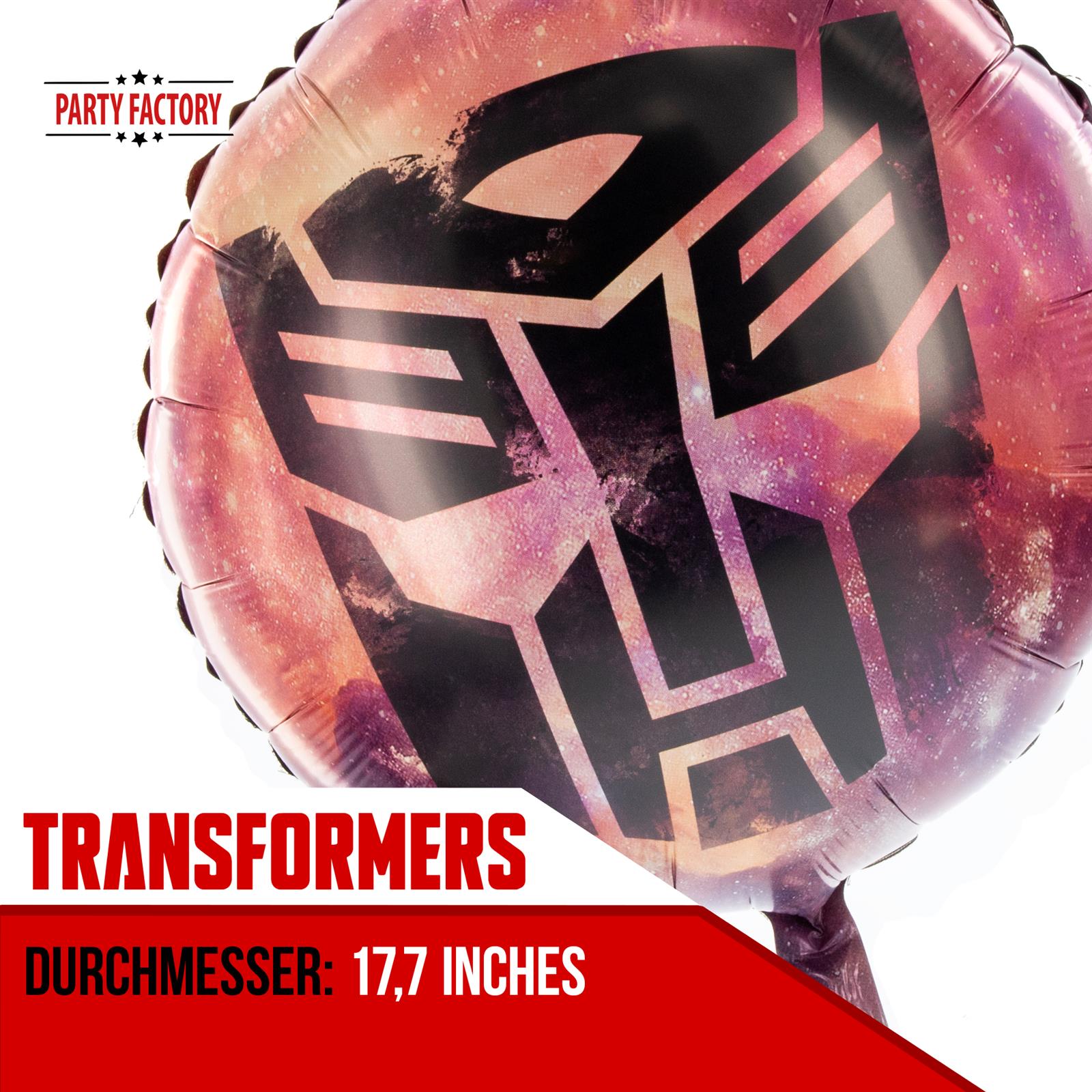 Transformers foil balloon 17.7 in. red 3