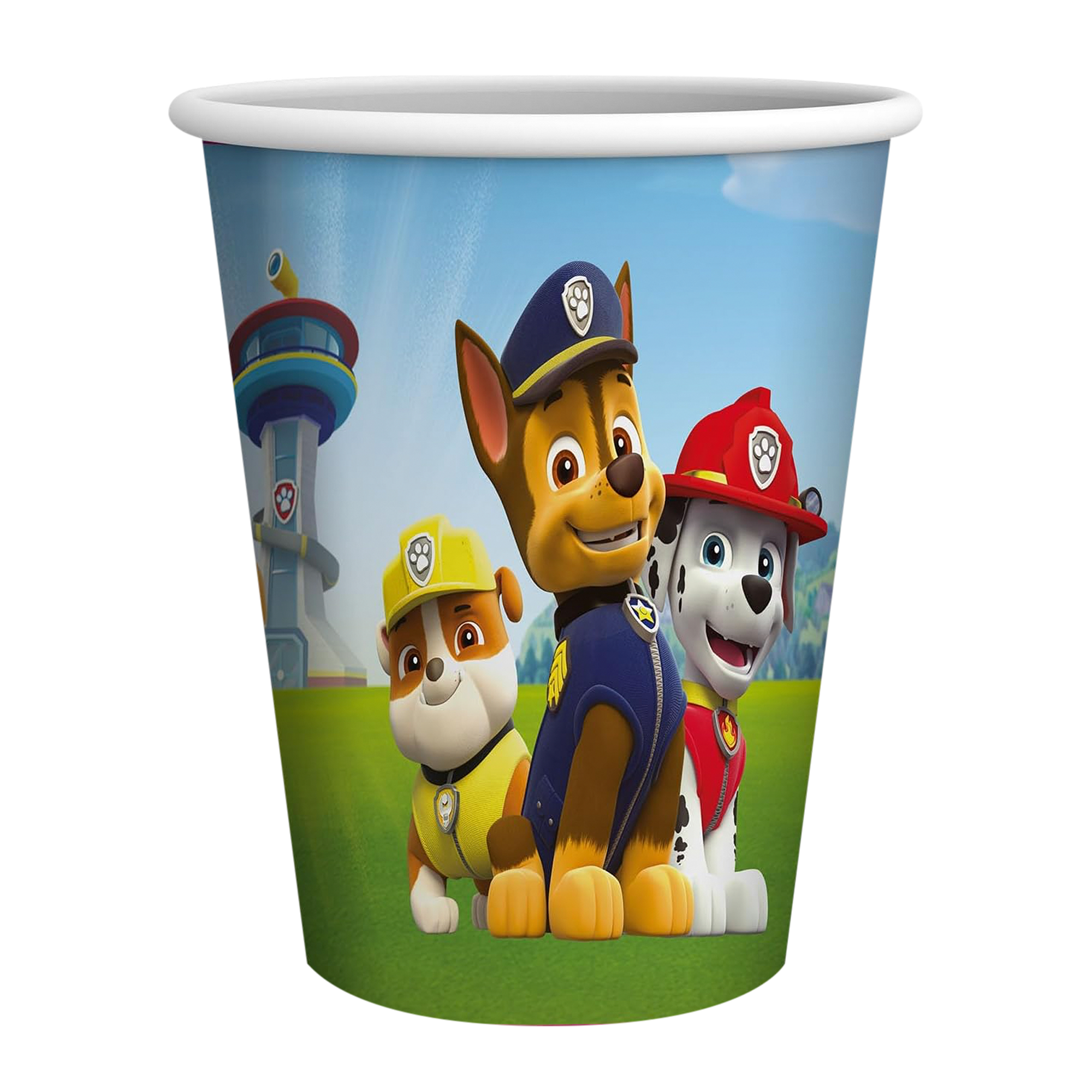 Paw Patrol 8 paper cups 8.4 oz for children's birthday