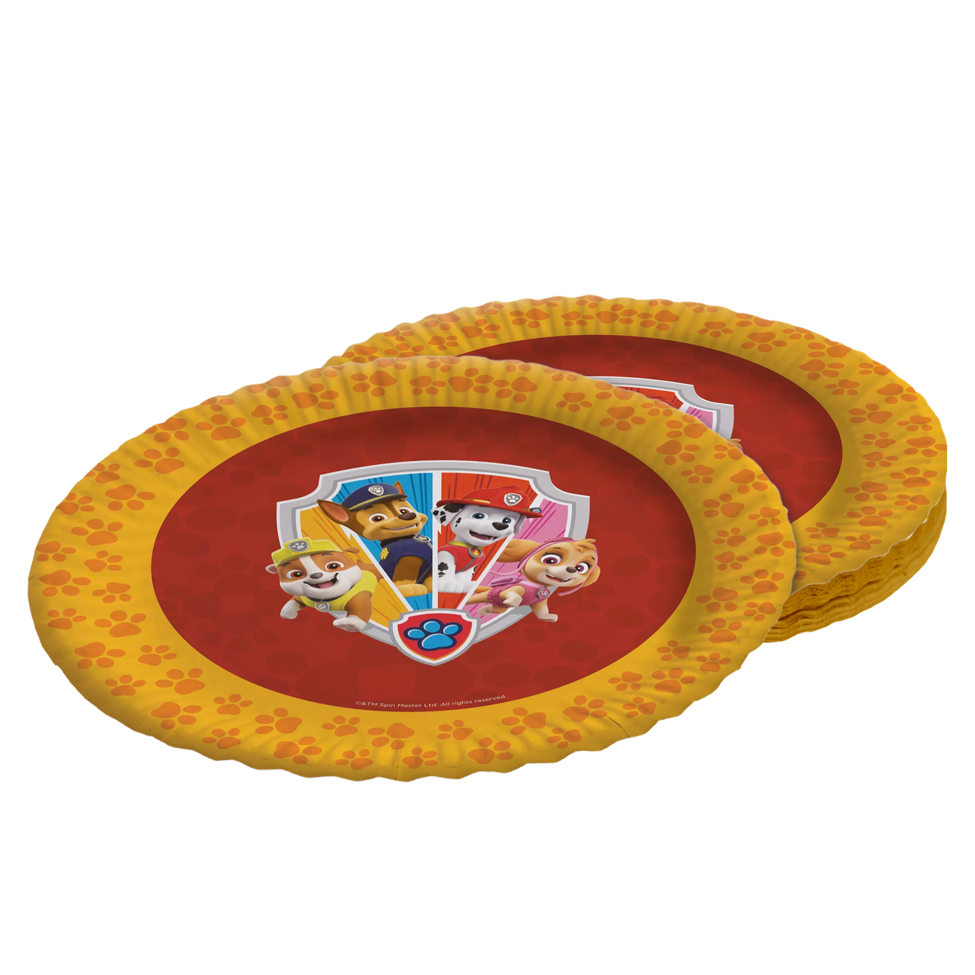 Paw Patrol 8x paper plates disposable plates colorful 9 inch