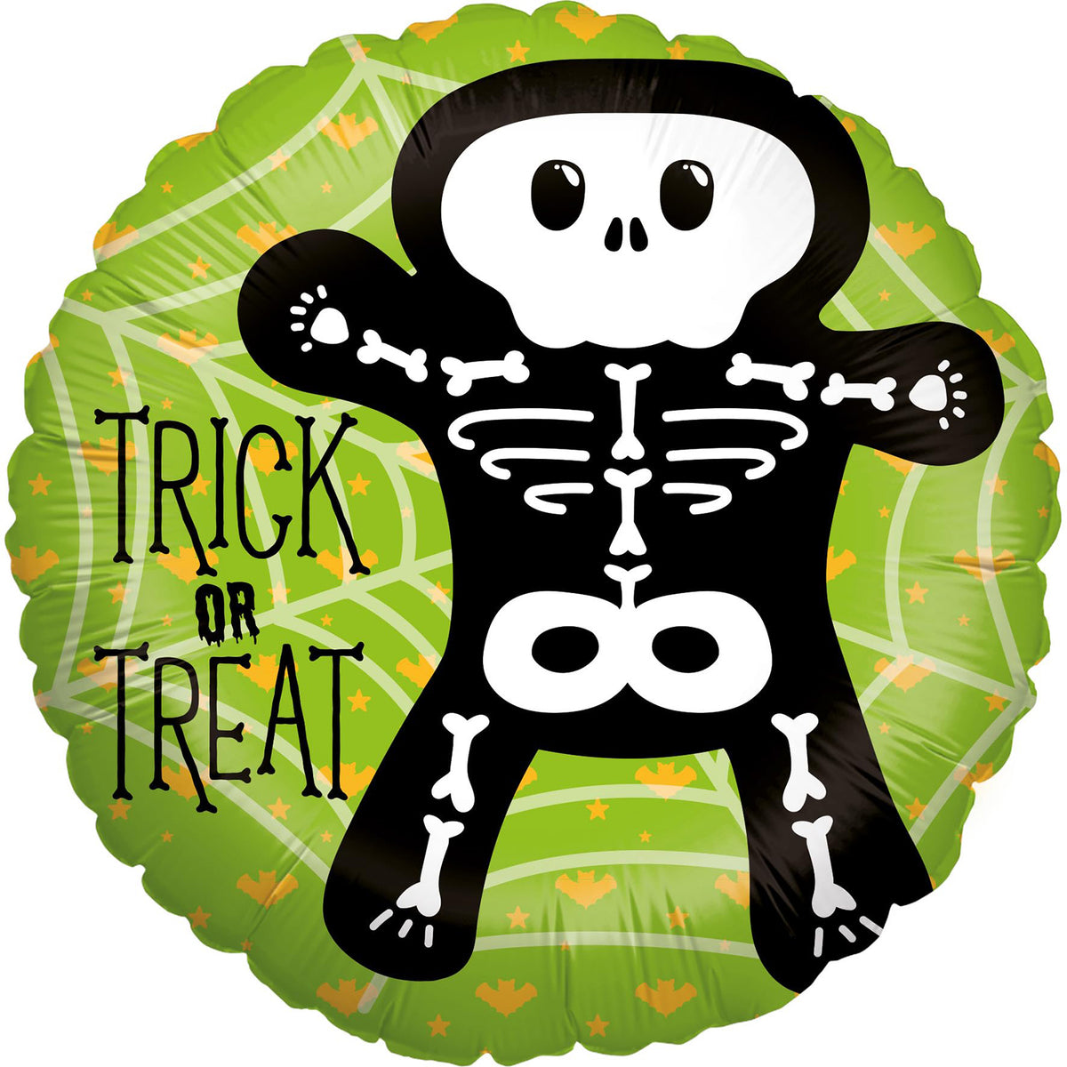 Halloween Skeleton foil balloon 17 in. round