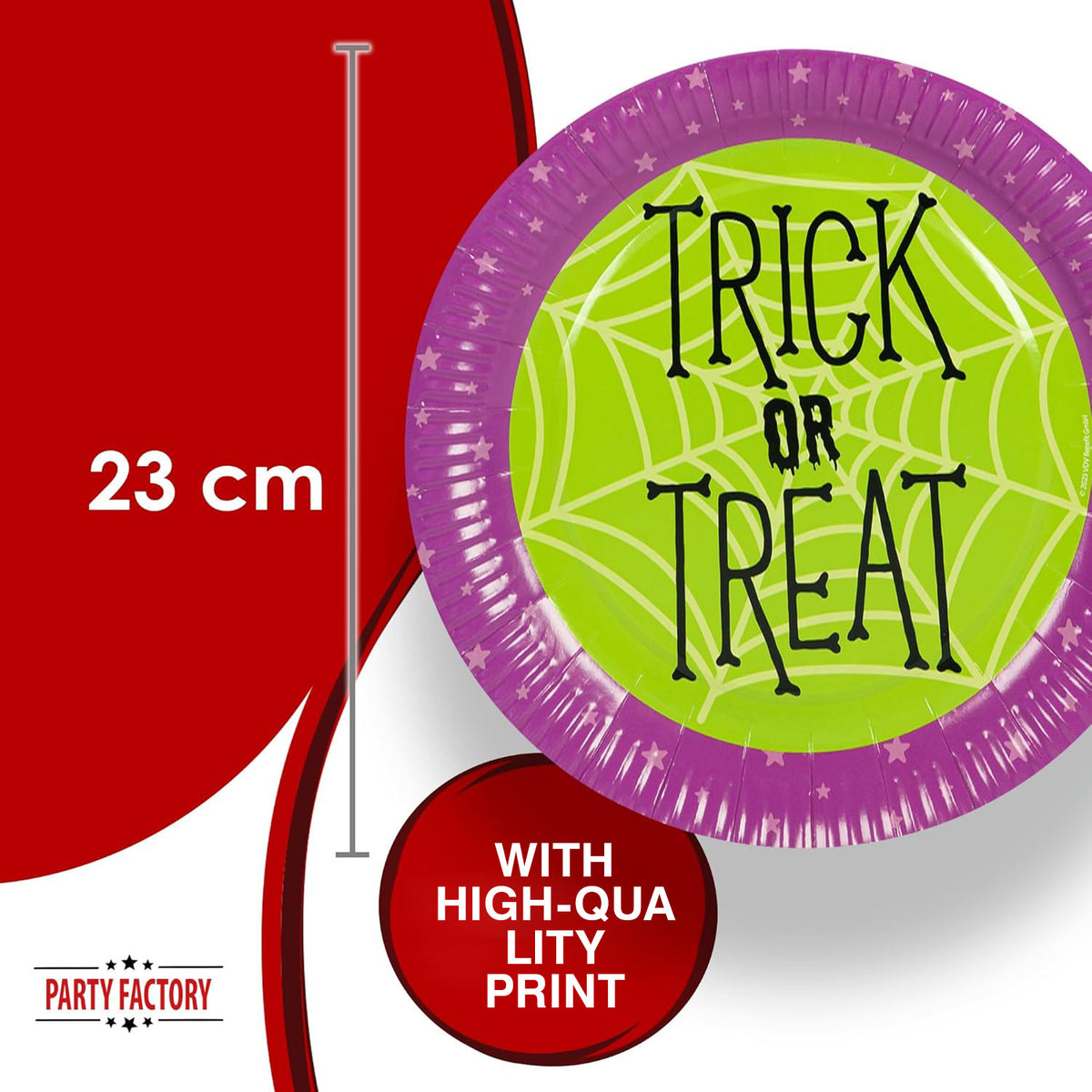 Halloween Skeleton Plates 9 in. 8 Pack 2
