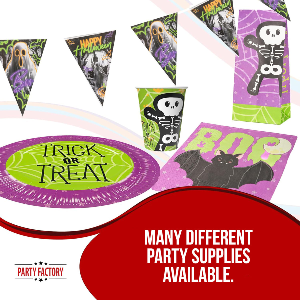 Halloween Skeleton gift bags 10 pack 5