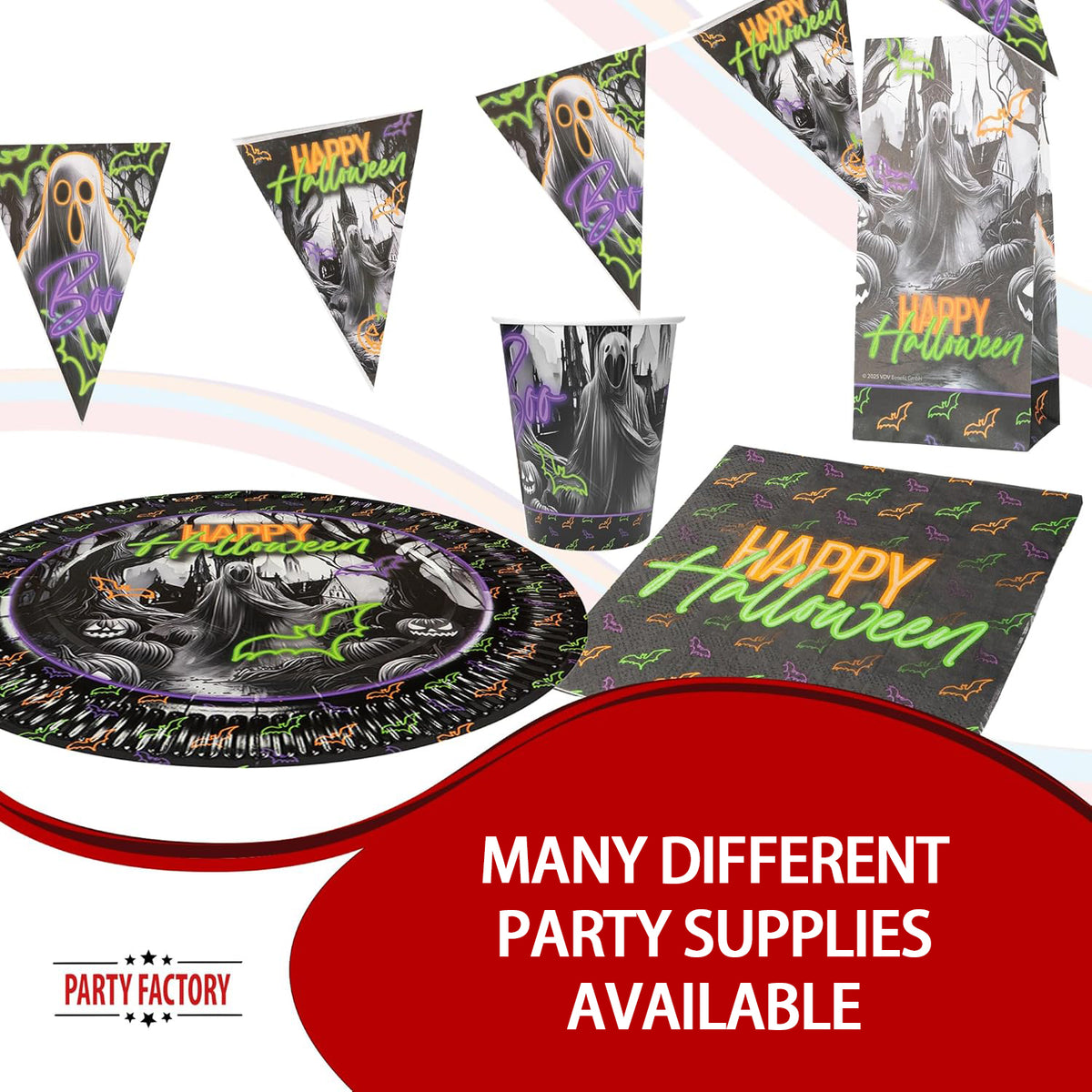 Halloween Neon Cups 8.4 oz 8 Pack 5