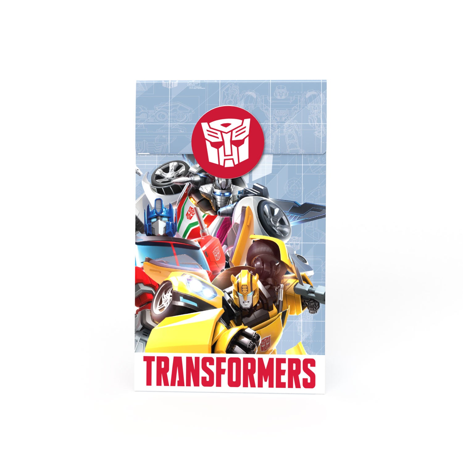 Transformers paper party bags incl. stickers multicolored 10 pcs